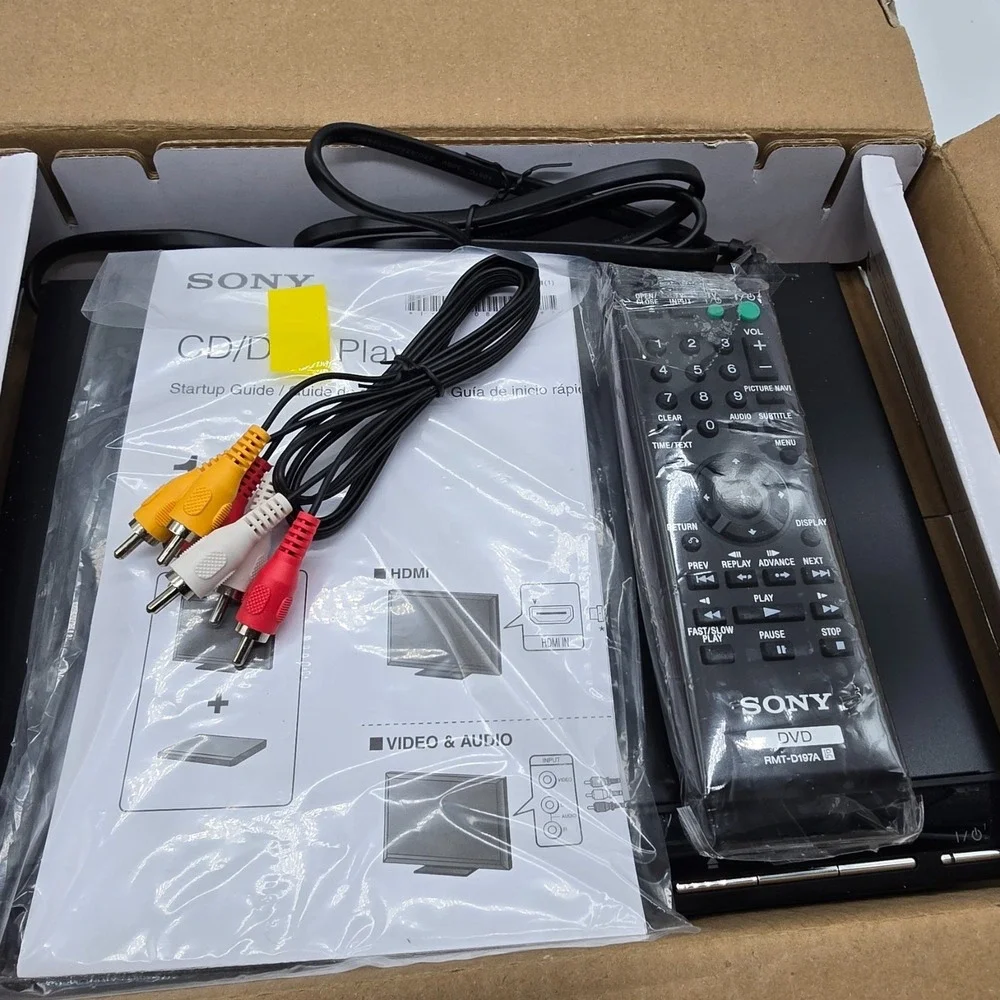 Sony DVP-SR510H DVD Player 1080p Upscaling HDMI‎ Compact Multi-Format Black